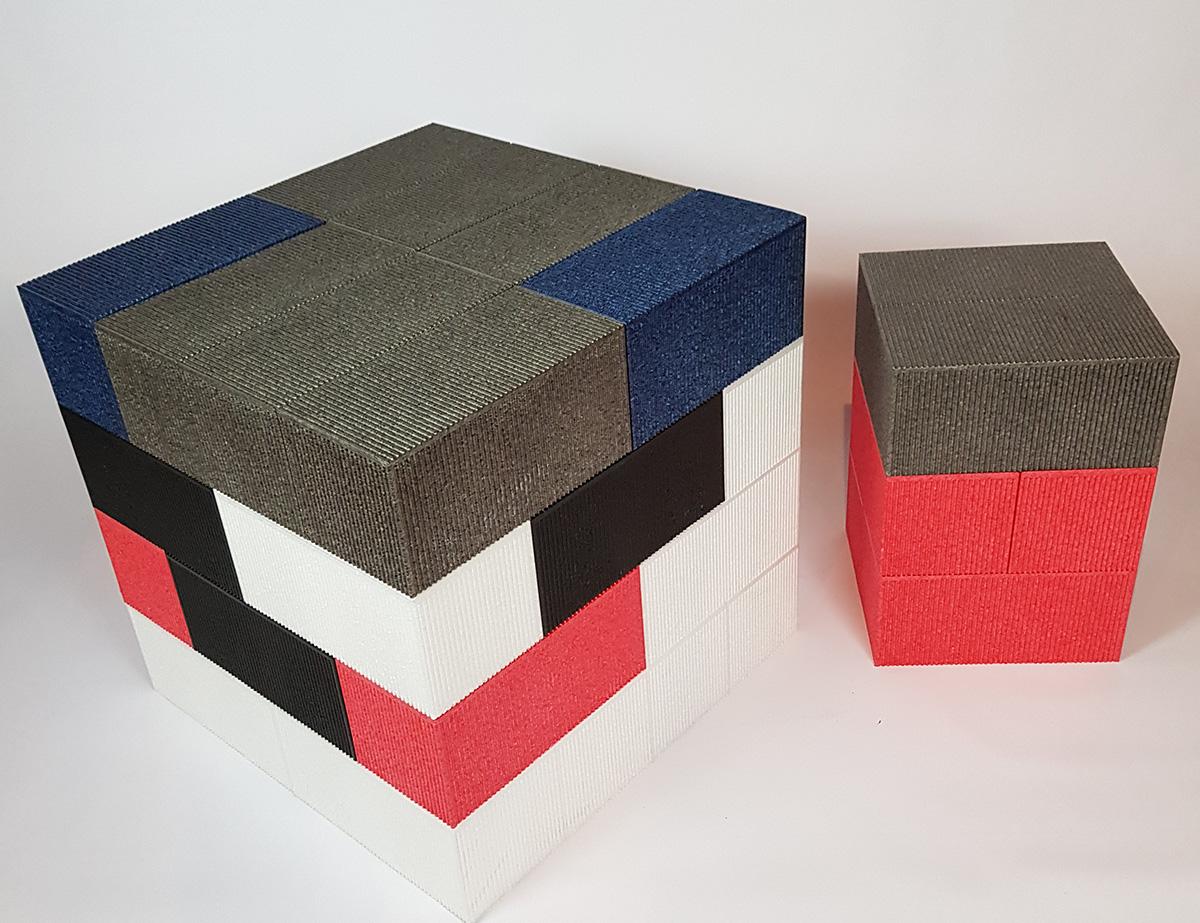 Mesa Grande y 4 Bancos Grandes de Bloques Blocket - Ladrillos Gigantes — imagen 3