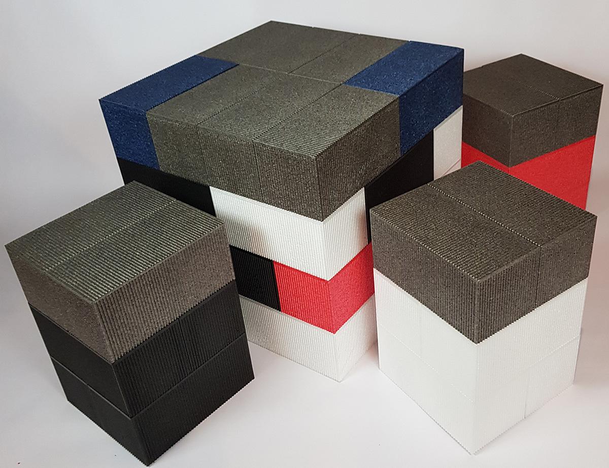 Mesa Grande y 4 Bancos Grandes de Bloques Blocket - Ladrillos Gigantes — imagen 2