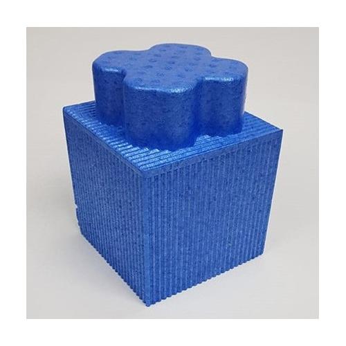 Bloque Azul Chico Con Encastre — imagen 1