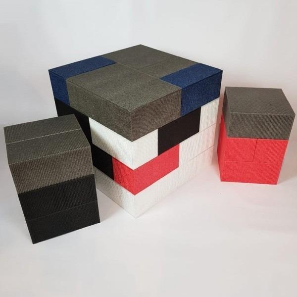 Mesa Grande Y 2 Bancos Grandes Blocket - Ladrillos Gigantes — imagen 1